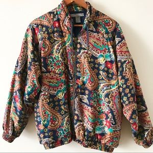 90s Colorful Silk Jacket + Pants by Robert Stock
